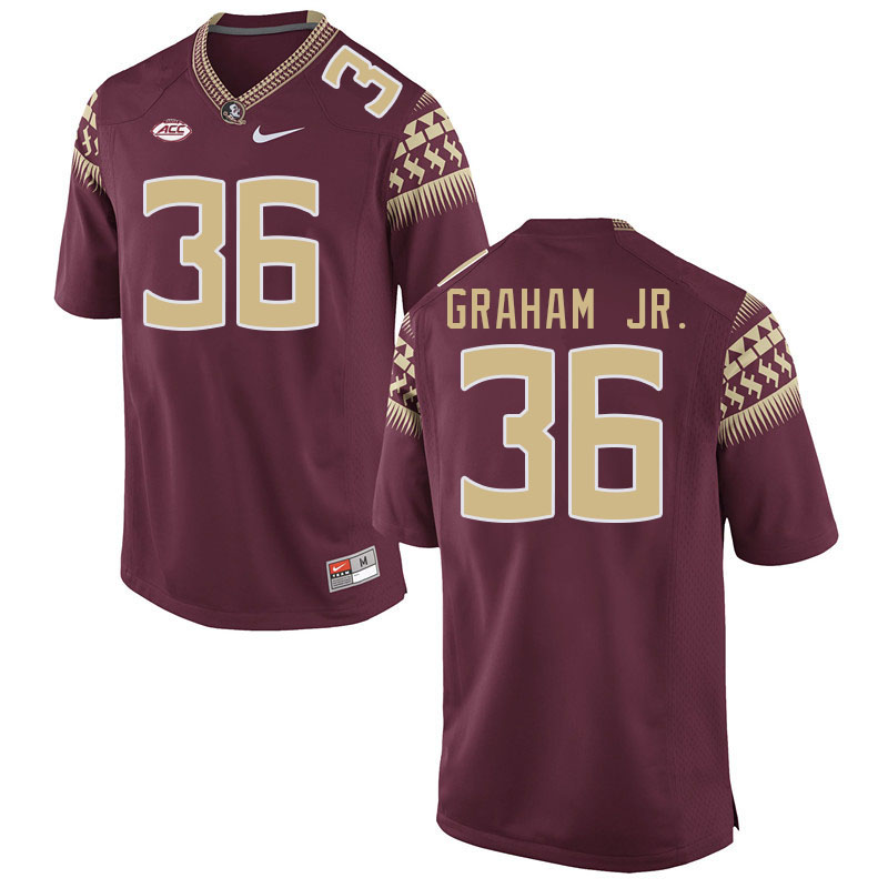 Men #36 Omar Graham Jr. Florida State Seminoles College Football Jerseys Stitched-Garnet
